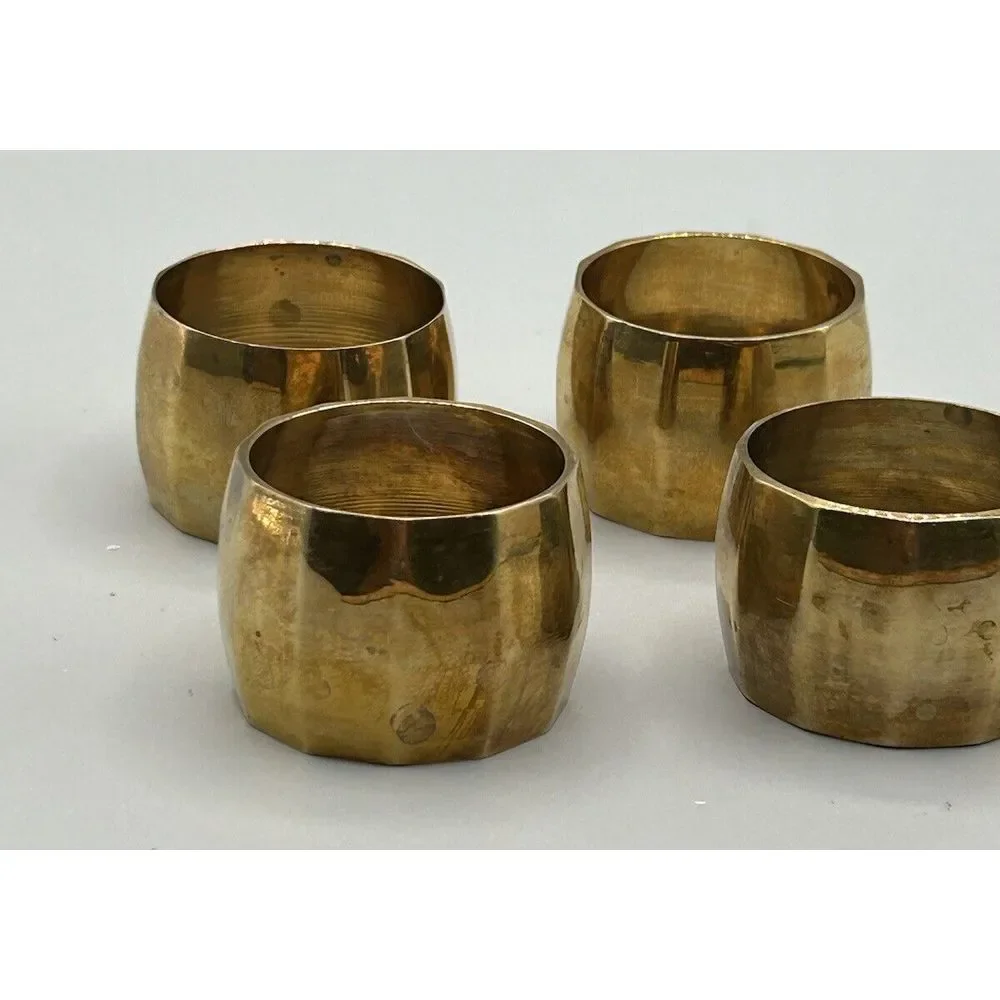 Brass Round‎ Napkin RingsSet of 4